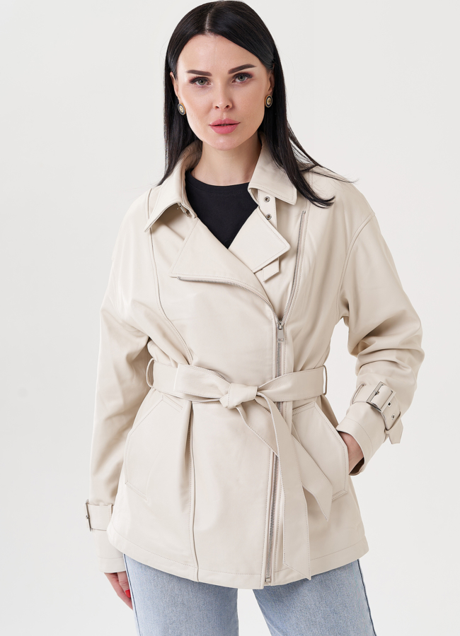 Женская куртка из натуральной кожи модель № 24403 универмаг малина