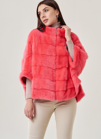 Шуба из норки оверсайз