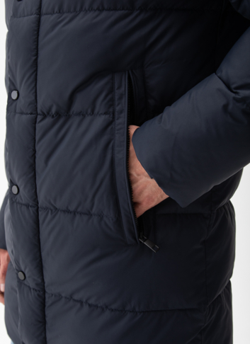 Мужской пуховик с капюшоном 