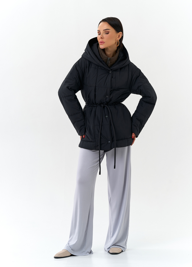 Женская куртка с контрастным воротником модель № 32563 в рассрочку