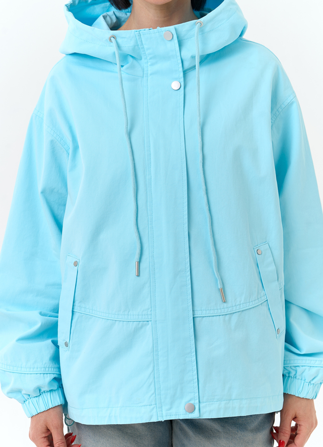 Женская ветровка с капюшоном  модель № 33117 универмаг малина