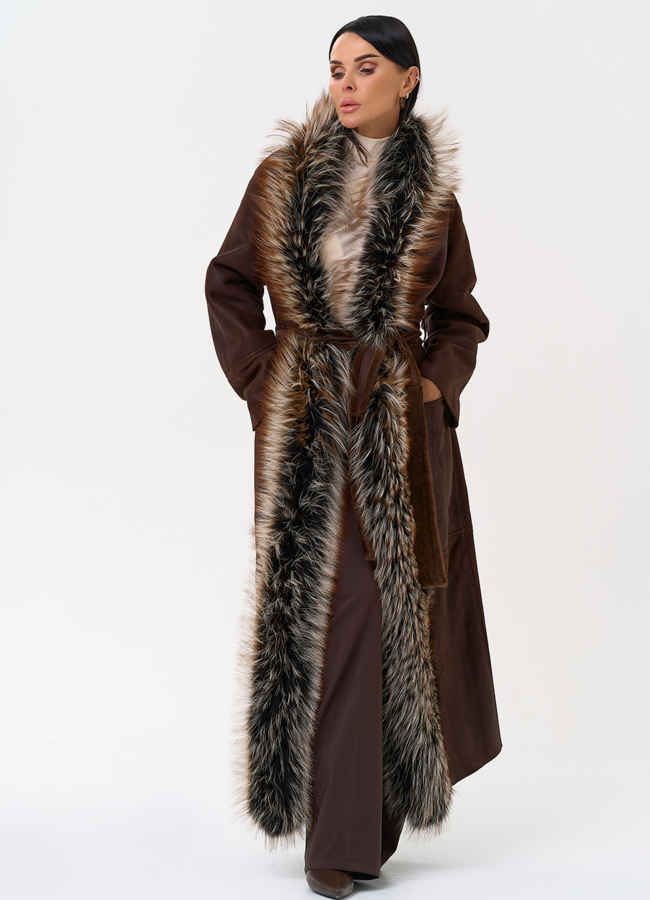 Женская дубленка из овчины Cortos модель № 31399 универмаг малина