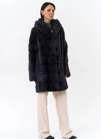 Норковая шуба трансформер с капюшоном Норковая шуба трансформер с капюшоном фото
