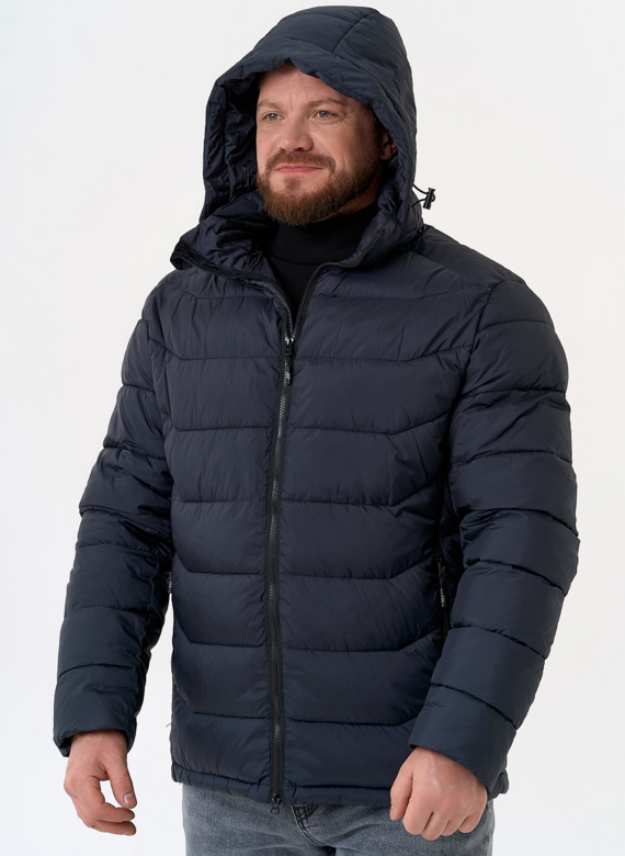 Мужской пуховик с капюшоном 