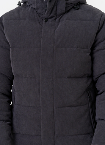 Мужской вельветовый пуховик