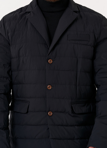 Мужской пуховик со съемной манишкой