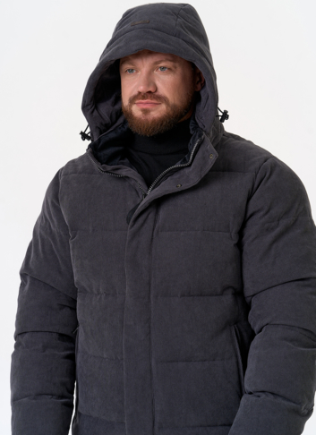 Мужской вельветовый пуховик