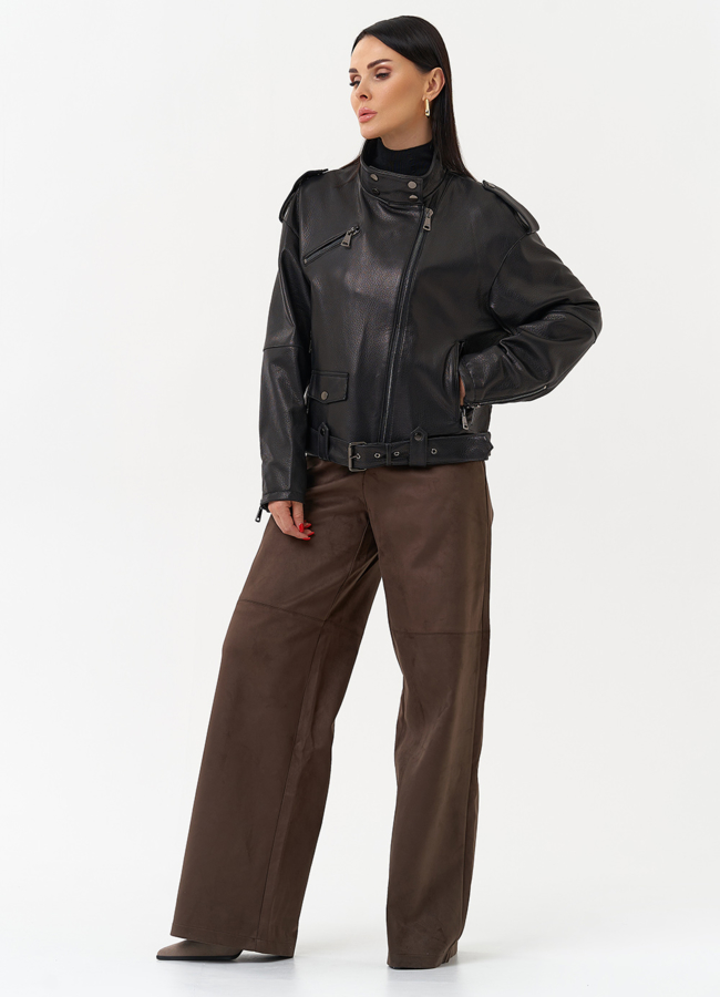 Куртка косуха из натуральной кожи модель № 30162 универмаг малина