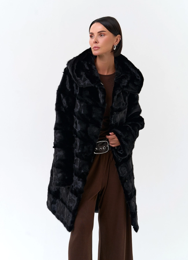 Шуба из меха норки модель № 34053 в рассрочку фото