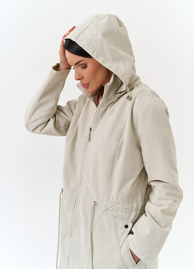 Женская ветровка с капюшоном модель № 33137 универмаг малина