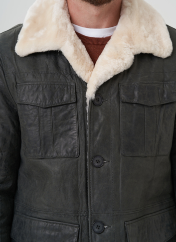 Куртка мужская из натуральной кожи 