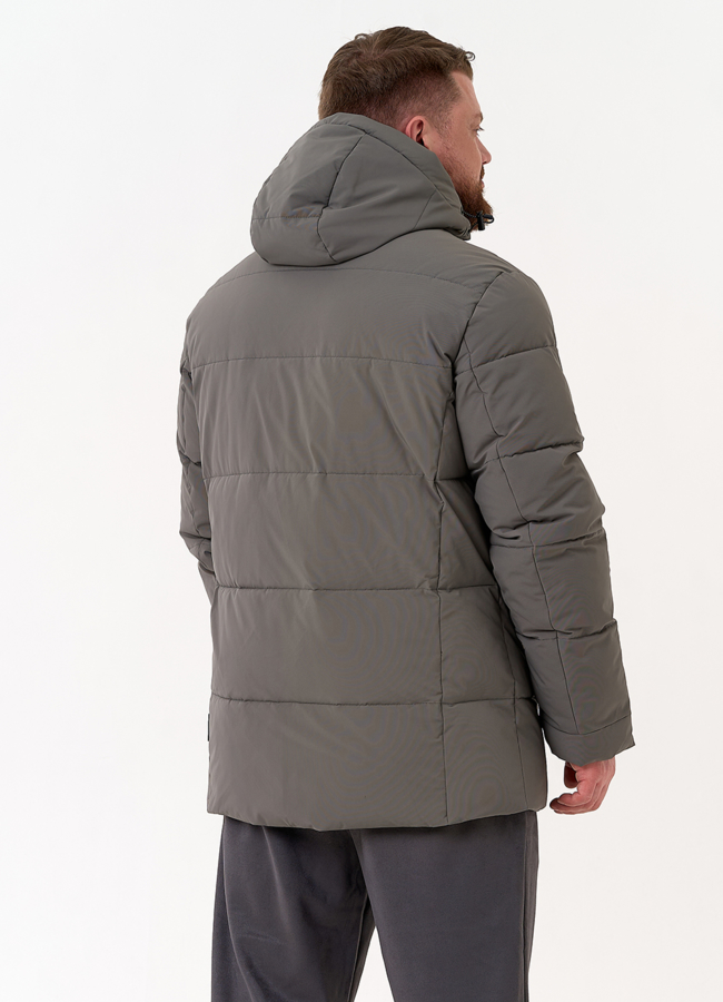 Мужской пуховик с капюшоном  модель № 31450 в рассрочку