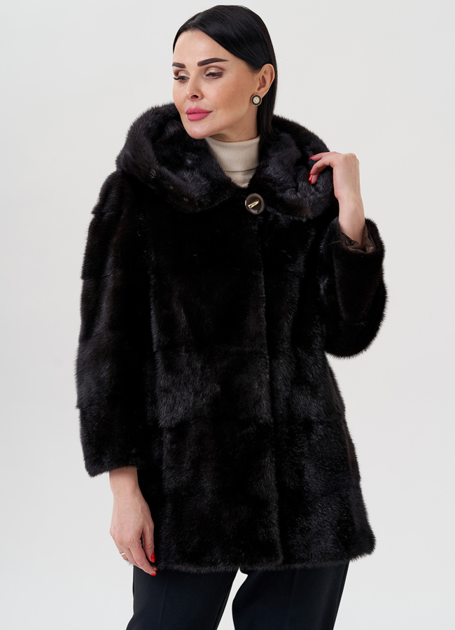 Шуба из норки модель № 24725 универмаг малина