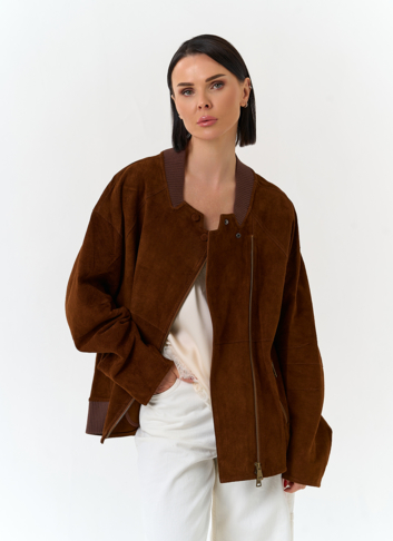 Женская куртка из натуральной замши 