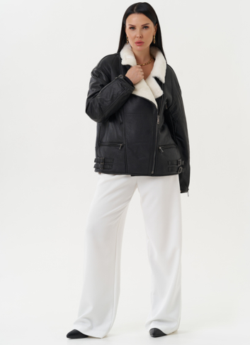 Натуральная дубленка оверсайз