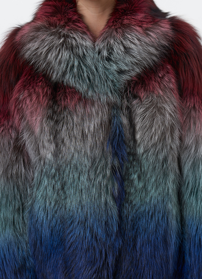 Куртка из чернобурой лисы  модель № 29484 в рассрочку