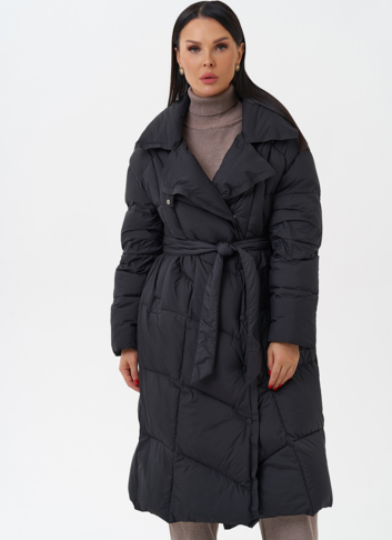 Женский пуховик с капюшоном 