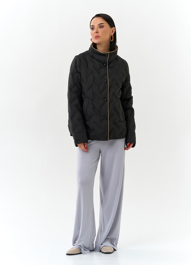 Женская куртка с воротником стойкой модель № 32569 в кредит