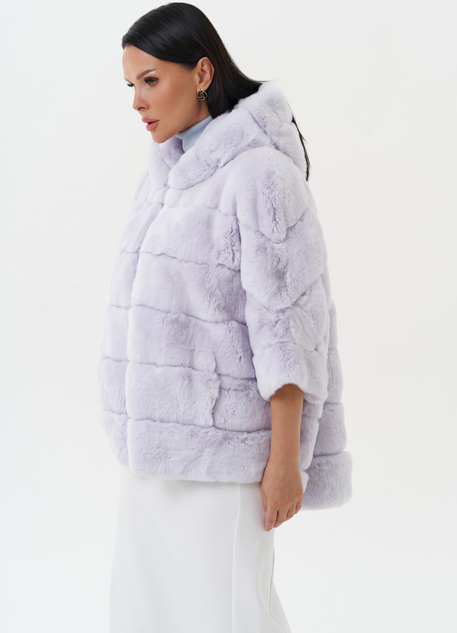 Шуба из меха кролика модель № 26147 в кредит