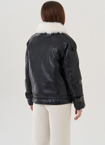 Куртка демисезонная из искусственной кожи