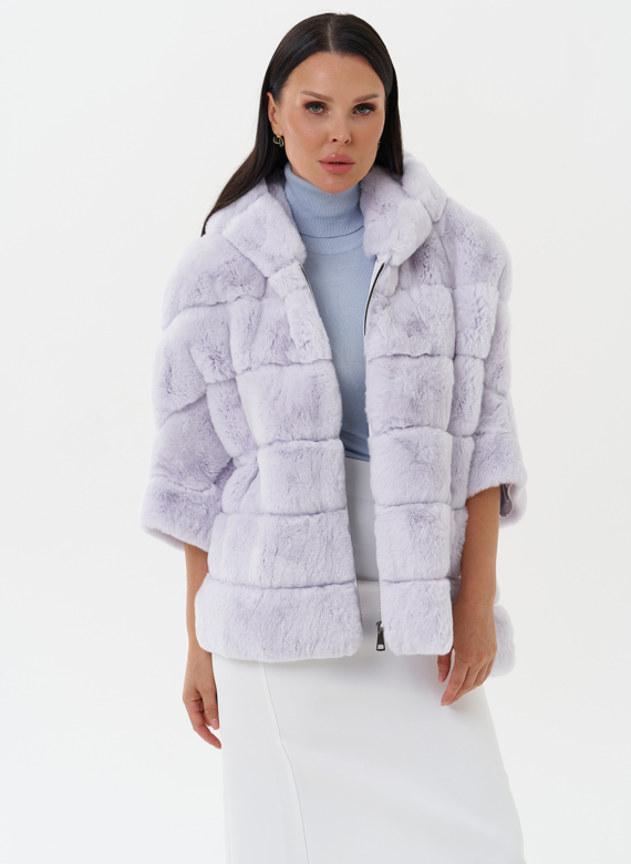 Шуба из меха кролика