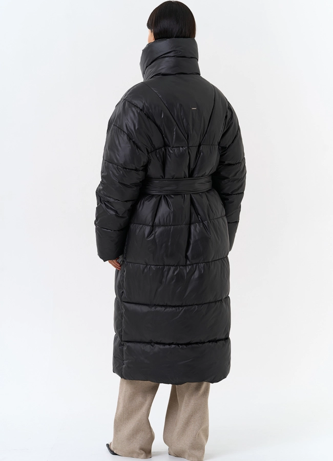 Женский пуховик с воротником стойкой модель № 31741 в рассрочку