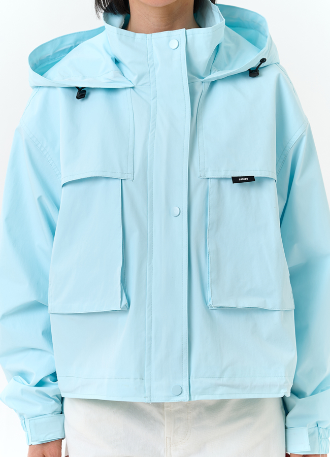 Женская ветровка с капюшоном модель № 33088 универмаг малина