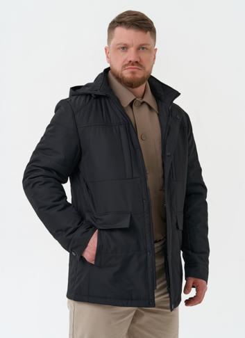 Мужская утепленная куртка с капюшоном