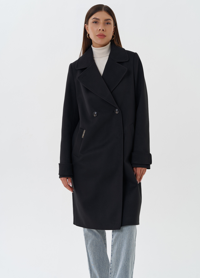 Женское пальто с английским воротником модель № 27683 в рассрочку