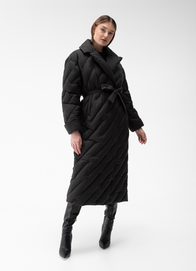 фото Женский пуховик с английским воротником модель № 28379