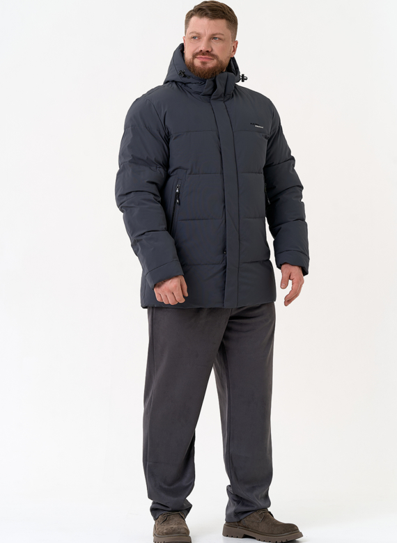 Мужской пуховик с капюшоном 