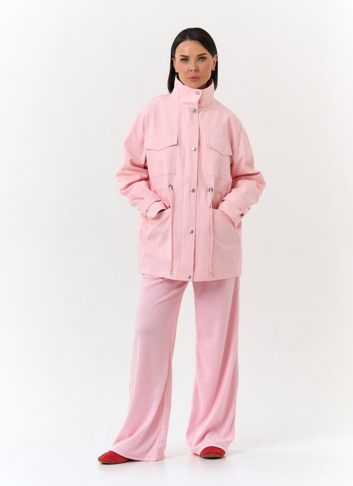 Женская ветровка с воротником стойкой