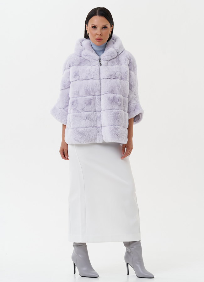 фото Шуба из меха кролика модель № 26147