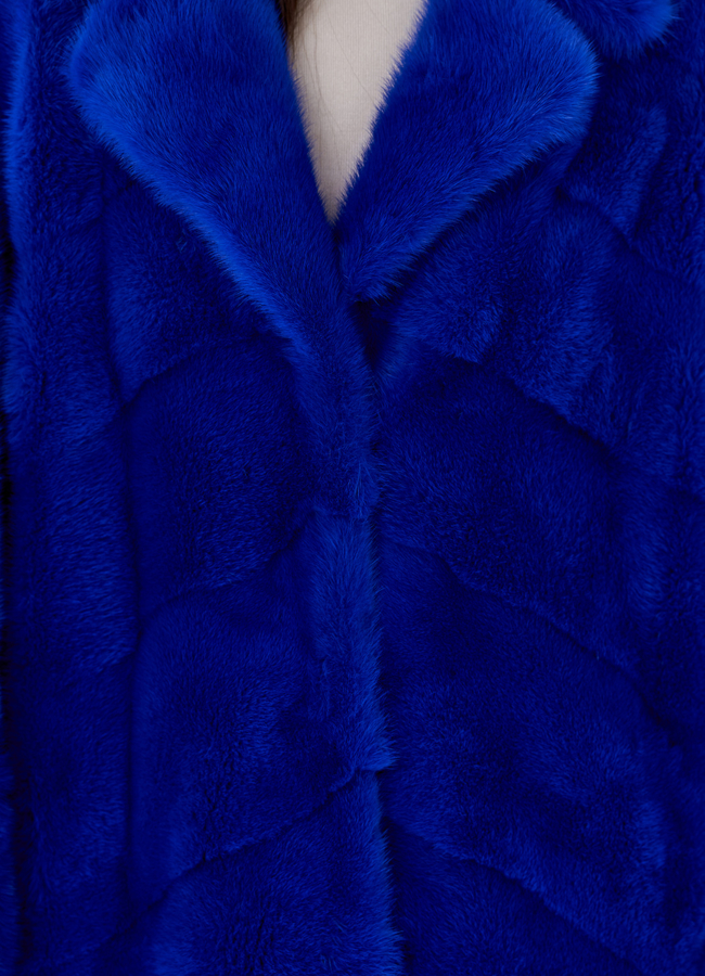 Норковая шуба с английским воротником  модель № 24224 в рассрочку