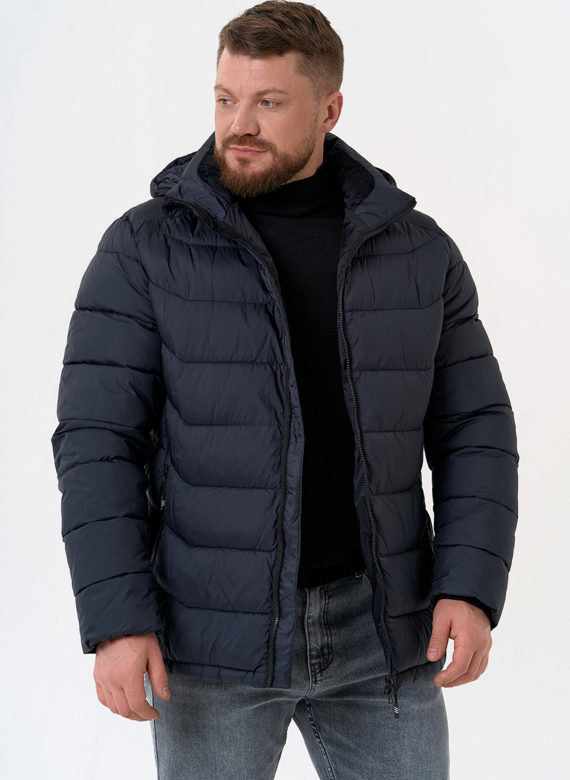 Мужской пуховик с капюшоном 