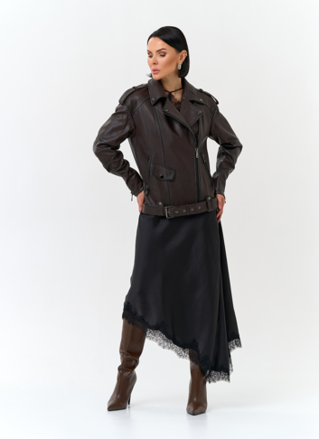 Женская косуха из натуральной кожи