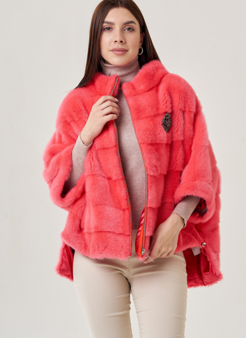 Шуба из норки оверсайз