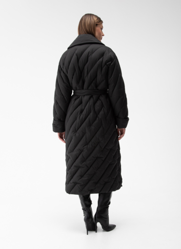 Женский пуховик с английским воротником