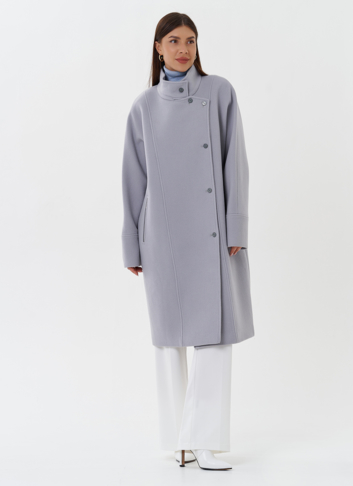 Женское пальто серого цвета