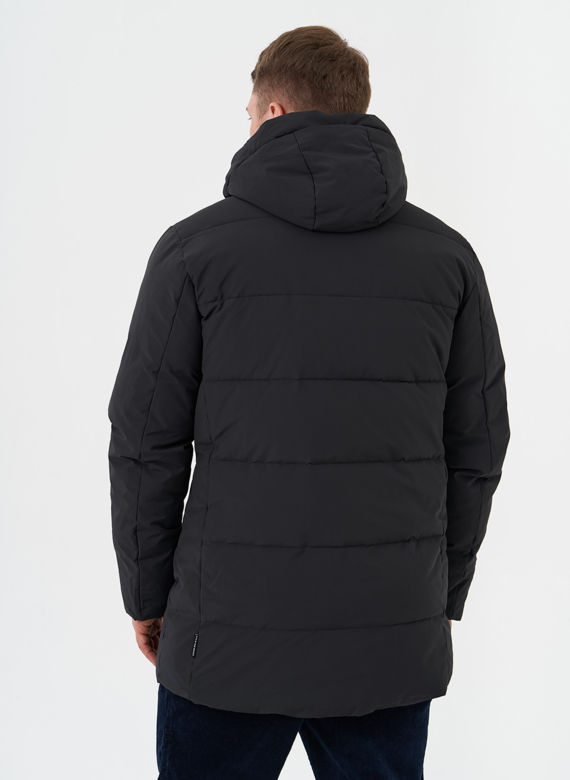 Мужской пуховик с капюшоном
