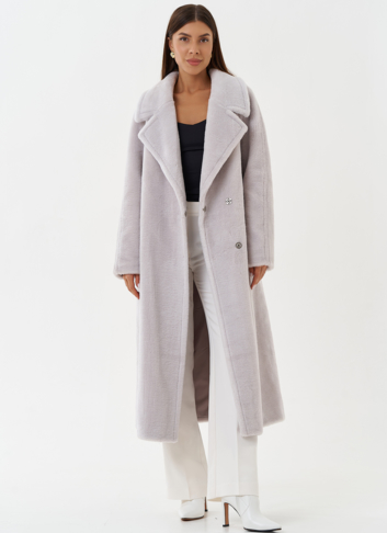 Пальто из шерсти с поясом