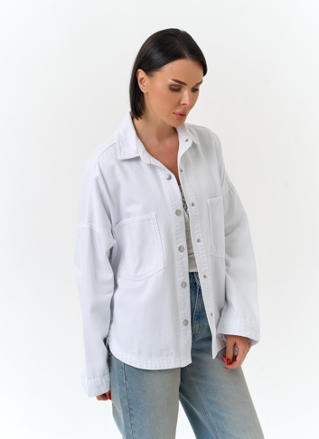 Женская джинсовая куртка рубашка